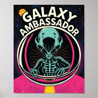 Galaxy Ambassador Alien Poster