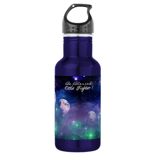 Galaxy and Northern light Moon pattern custom Stainless Steel Water Bottle