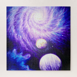 Galaxy and planets jigsaw puzzle