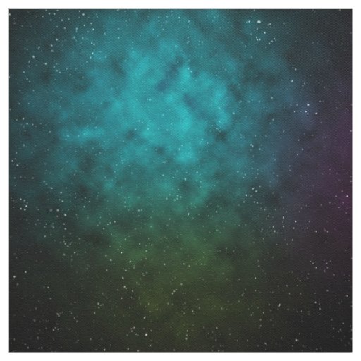 Galaxy And Space Pattern Fabric