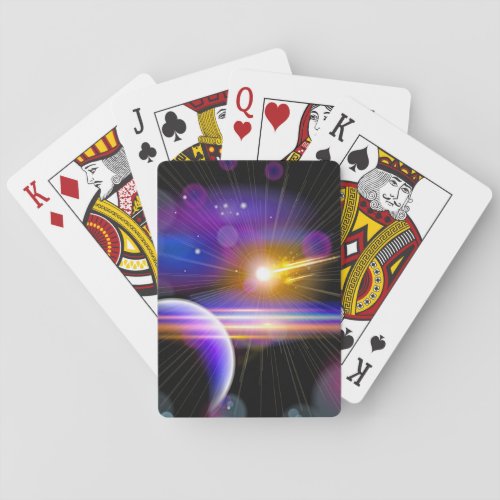 Galaxy and Stars Playing Cards