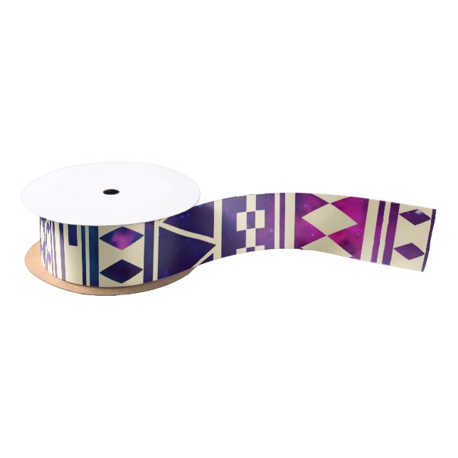 Galaxy andes aztec satin ribbon (Spool)