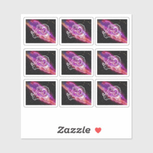 Galaxy Aries Constellation Zodiac Sign Sticker