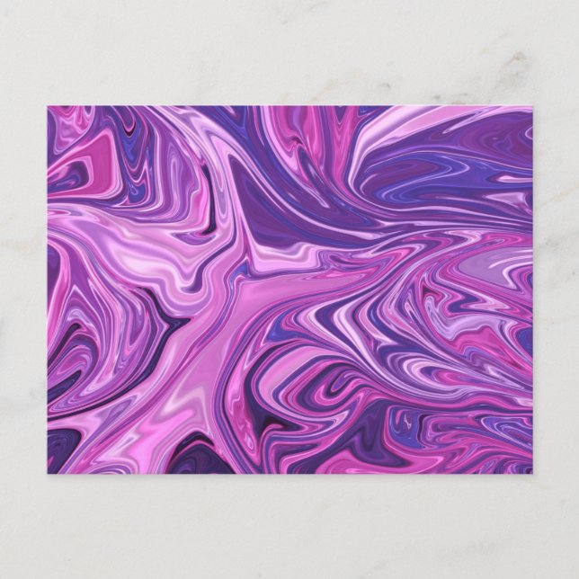 Galaxy art pattern postcard (Front)