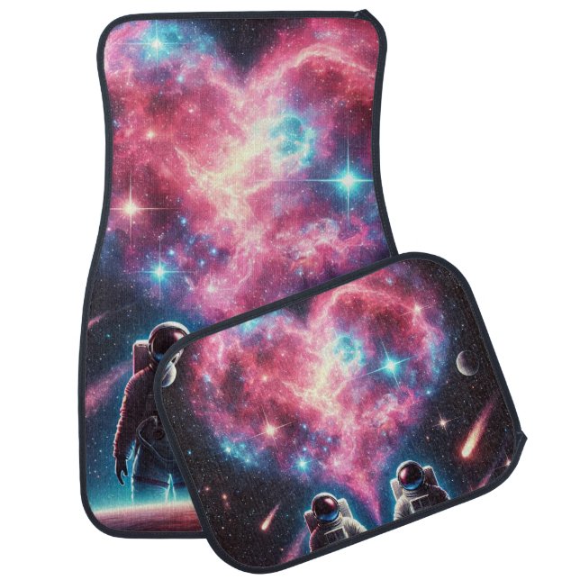 Galaxy Astronaut Car Mat Set (4 Pieces) (Set)