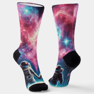 Galaxy Astronaut Crew Socks