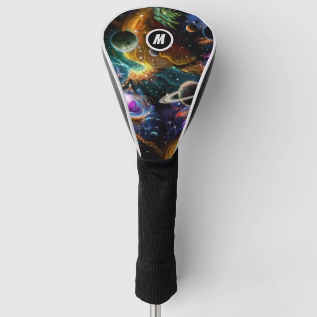 Galaxy Astronomy Initial Golf Head Cover (Front)