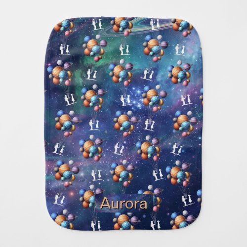 Galaxy Baby Burp Cloth