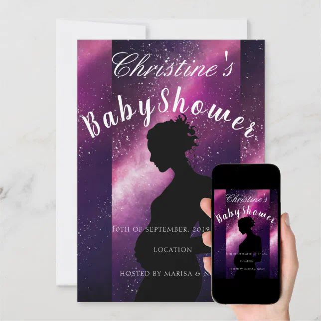 Galaxy Baby Shower Invitation Zazzle