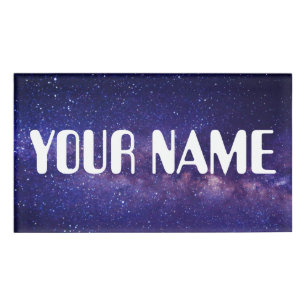 Galaxy background - Customize your own Name Tag
