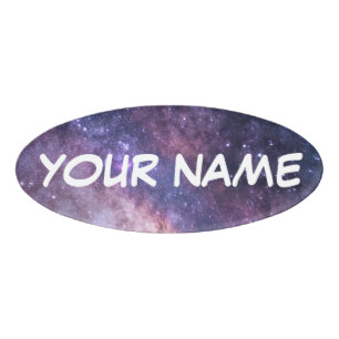 Galaxy background - Customize your own Name Tag