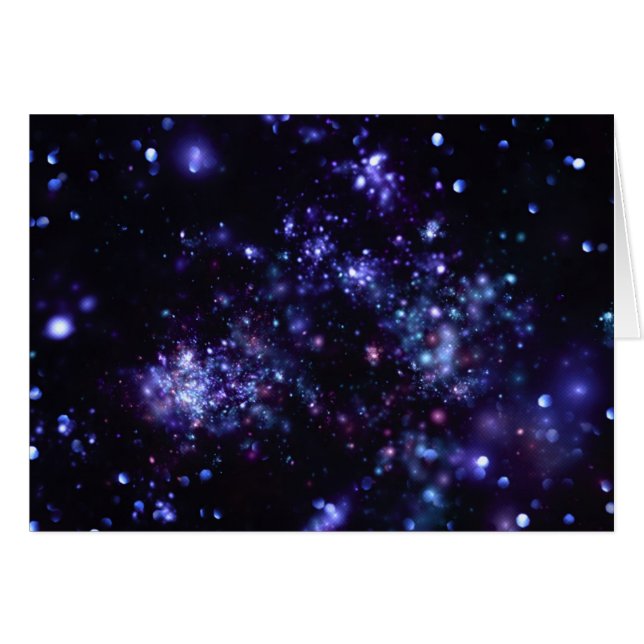 Galaxy Background - Deep Purple  Cards (Front Horizontal)