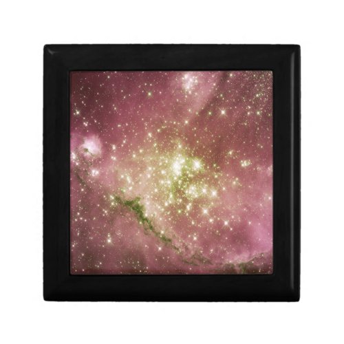 Galaxy Background _ Red Gift Box