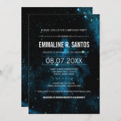 Galaxy Birthday Party Invite (Front/Back)