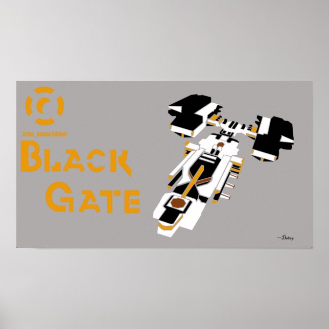 Galaxy Black Gate Poster (Front)