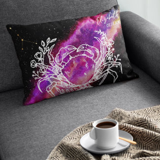 Galaxy Cancer Constellation Name Zodiac Sign Lumbar Pillow