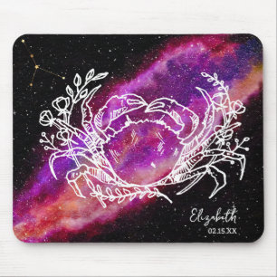 Galaxy Cancer Constellation Name Zodiac Sign Mouse Pad