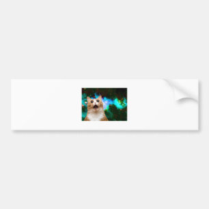 GALAXY CAT BUMPER STICKER
