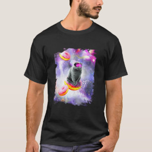 Galaxy Cat Donut - Space Cats Riding Donuts T-Shirt