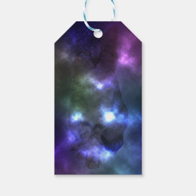 Galaxy Cat Gift Tags (Front)