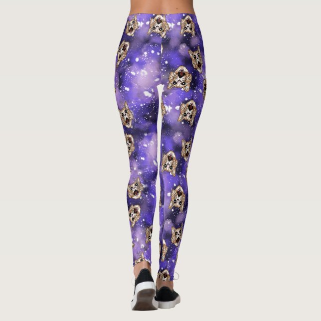 Galaxy Cat Leggings Zazzle