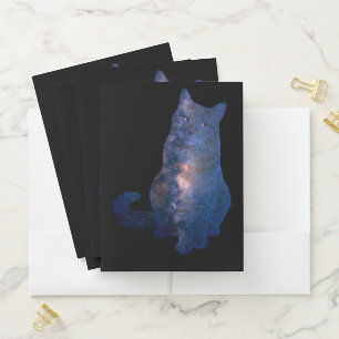 Galaxy Cat Pocket Folder
