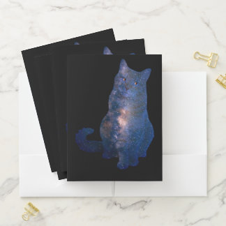 Galaxy Cat Pocket Folder