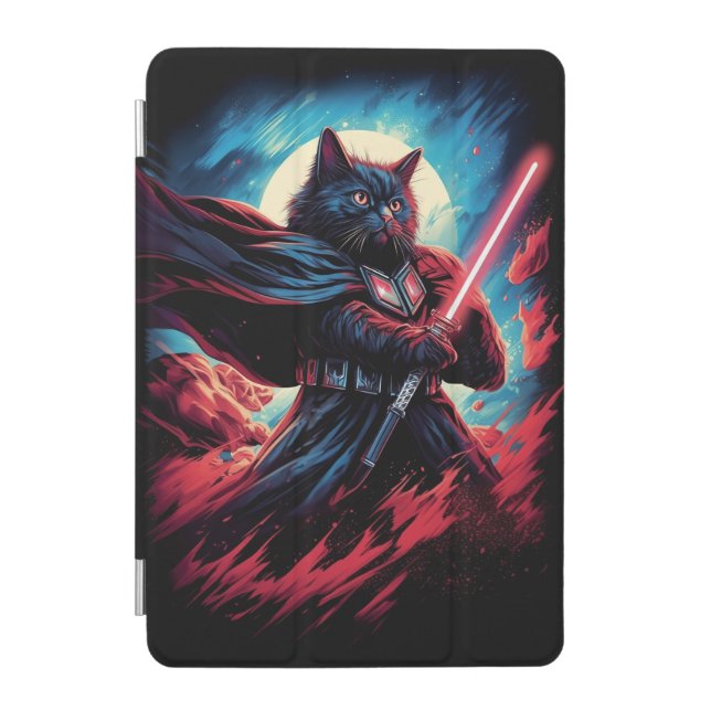 Galaxy Cat Swordsman iPad Mini Cover (Front)