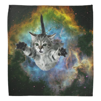 Galaxy Cat Universe Kitten Launch Bandana