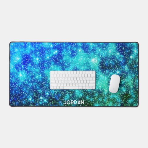 Galaxy Celestial Nebula Stars Personalized Desk Mat