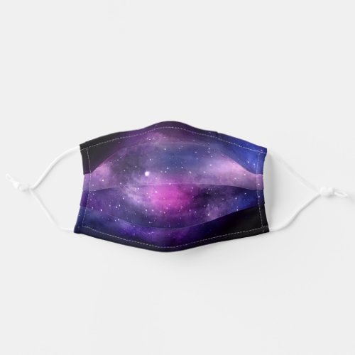 Galaxy Celestial Stars Blue  Purple Space Nebula Adult Cloth Face Mask