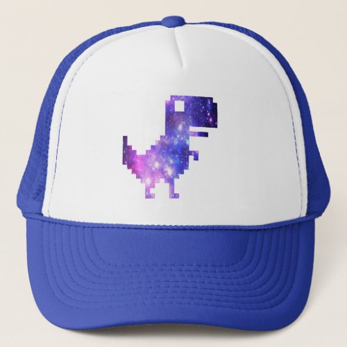  Galaxy Chrome T_Rex   Trucker Hat