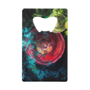 Galaxy Circles Credit Card Bottle Opener
