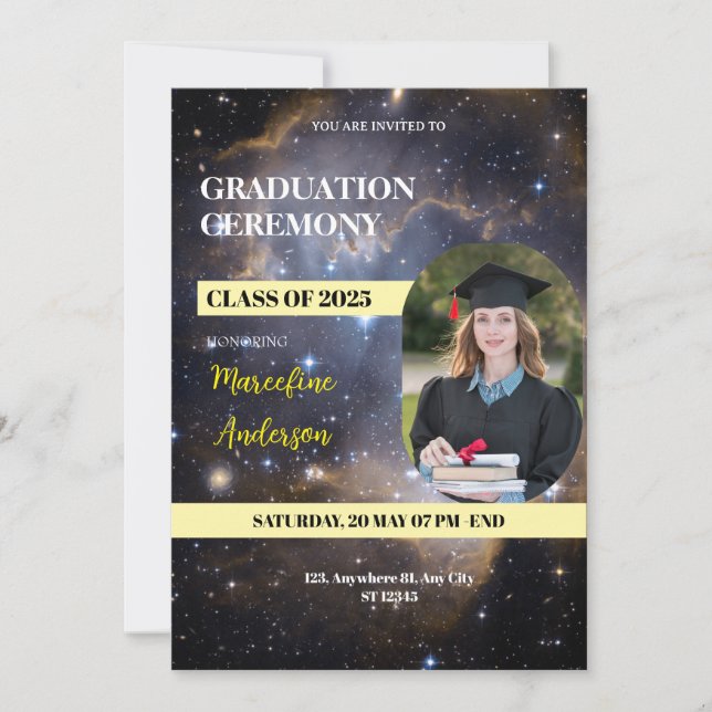Galaxy Class of 2025 Ceremony Invite (Front)