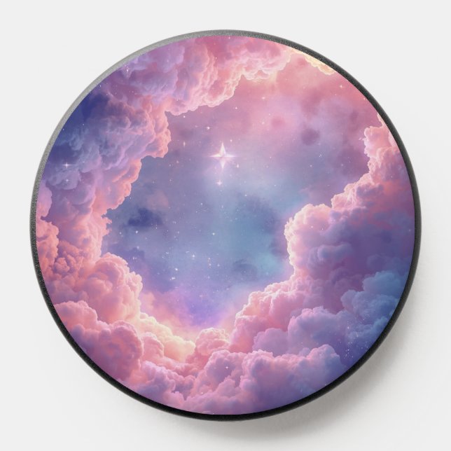 Galaxy Clouds Pink & Blue Case PopSocket (Popsocket)