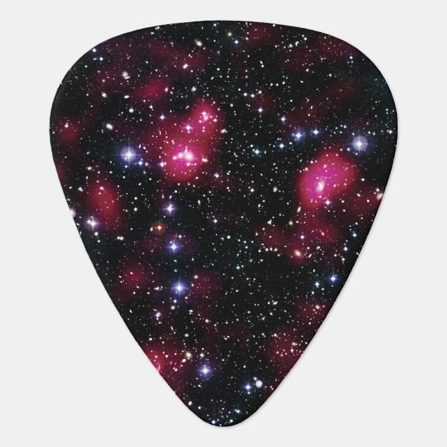 Galaxy Cluster Abell 901/902 Hubble Space Photo Guitar Pick (Front)