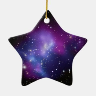 Galaxy Cluster MACS J0717 Ceramic Ornament