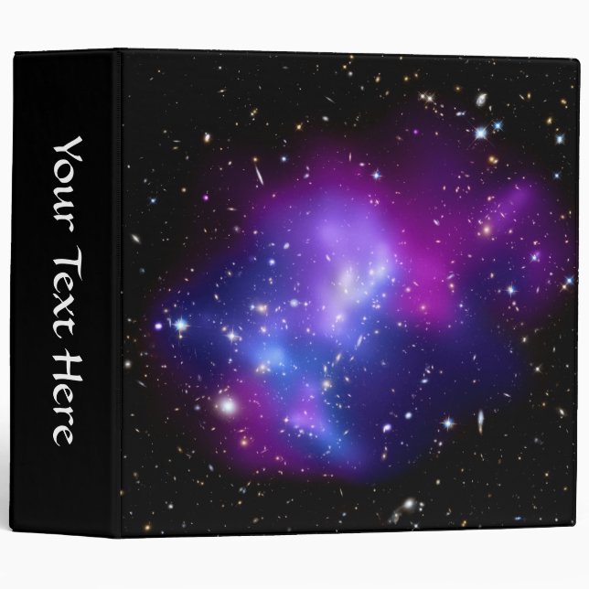Galaxy Cluster MACS J0717 (Hubble Telescope) 3 Ring Binder (Front/Spine)