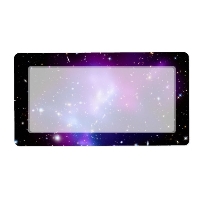 Galaxy Cluster MACS J0717 (Hubble Telescope) Label (Front)