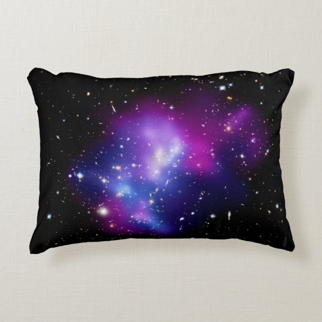 Galaxy Cluster MACS J0717 Outer Space Photo Accent Pillow (Front)