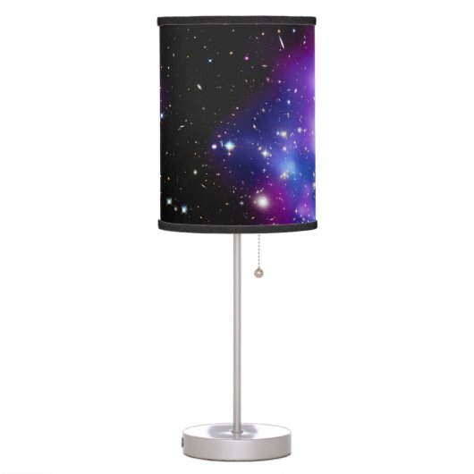 Galaxy Cluster MACS J0717 Outer Space Photo Table Lamp (Left)