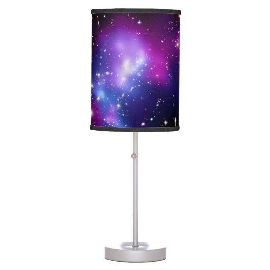 Galaxy Cluster MACS J0717 Outer Space Photo Table Lamp (Front)