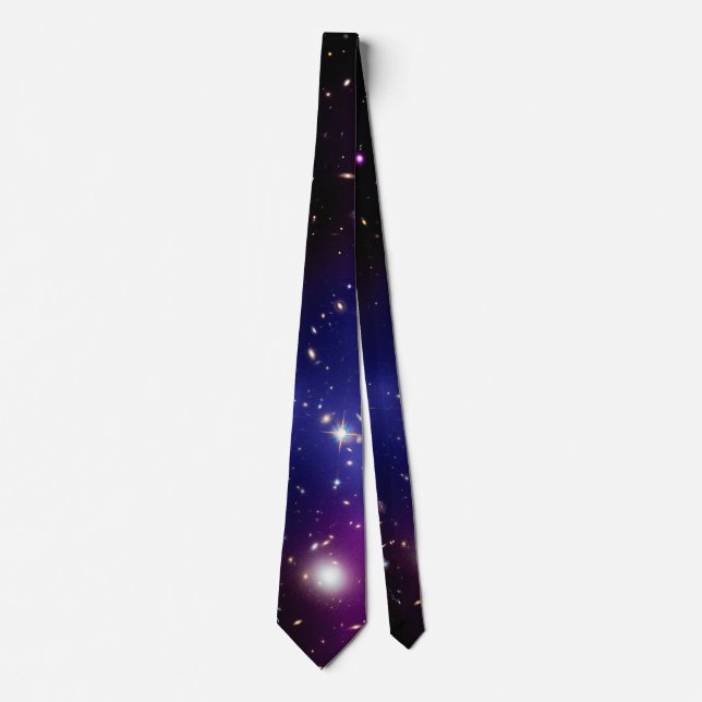 Galaxy Cluster MACS J0717 Outer Space Photo Tie (Front)