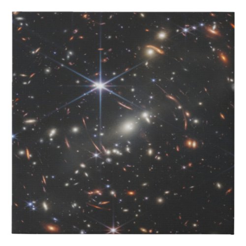 Galaxy Cluster Smacs 0723 Faux Canvas Print