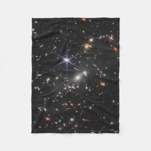 Galaxy Cluster Smacs 0723 Fleece Blanket