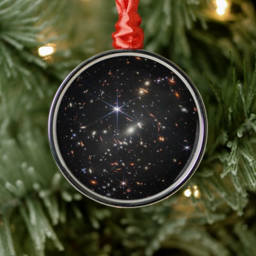 Galaxy Cluster Smacs 0723 Metal Ornament