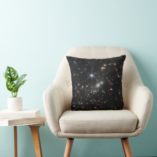 Galaxy Cluster Smacs 0723. Throw Pillow