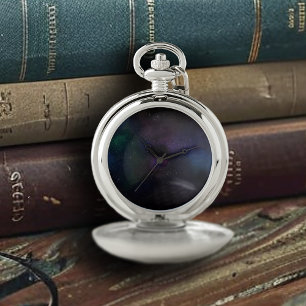 Galaxy Comic Nebula Pocket Watch