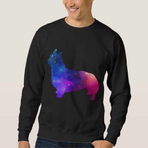 Galaxy Corgi Dog Space And Stars Lover Gift Sweatshirt