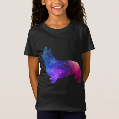 Galaxy Corgi Dog Space And Stars Lover Gift T_Shirt